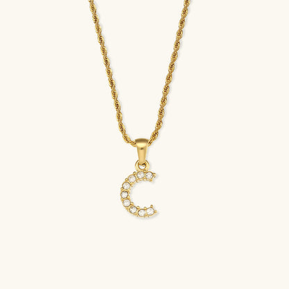 Maeve Letter Initiaal Diamanten Ketting