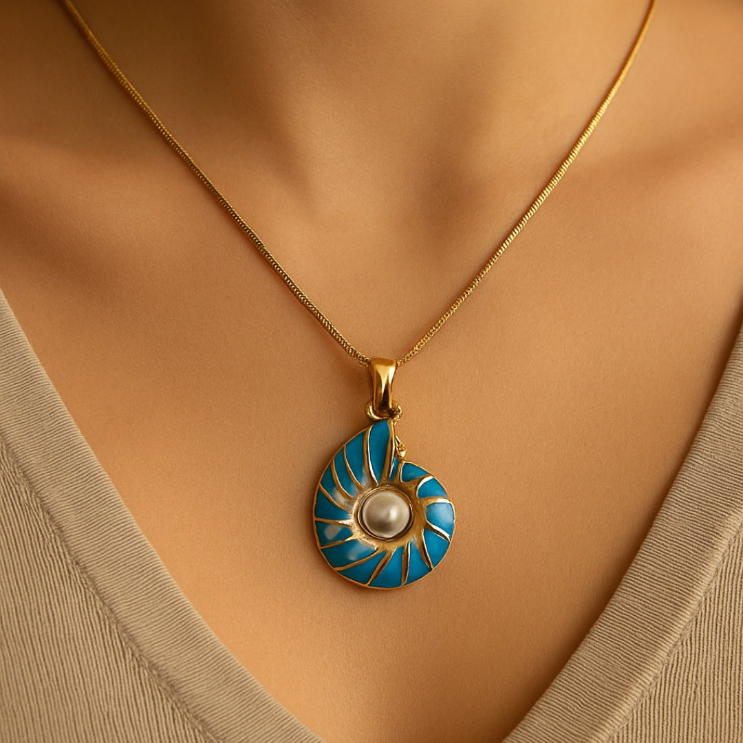 Seashell Parel Gouden Ketting