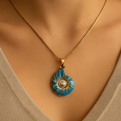 Seashell Parel Gouden Ketting