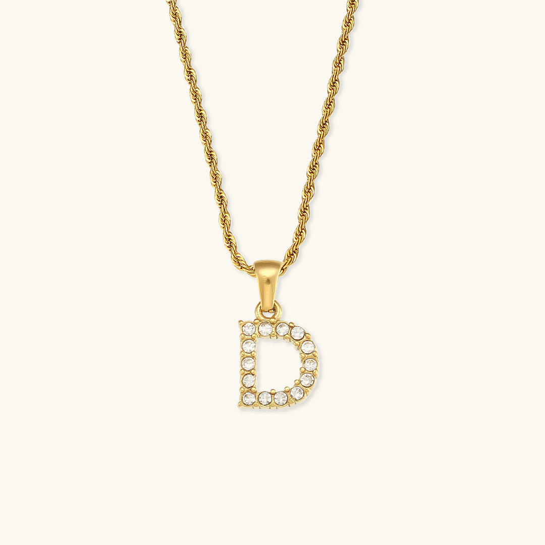 Maeve Letter Initiaal Diamanten Ketting