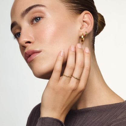 Slanke Dome Ring | Goud