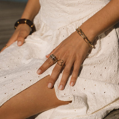'Voor altijd' Link Kristal & Gouden Ring