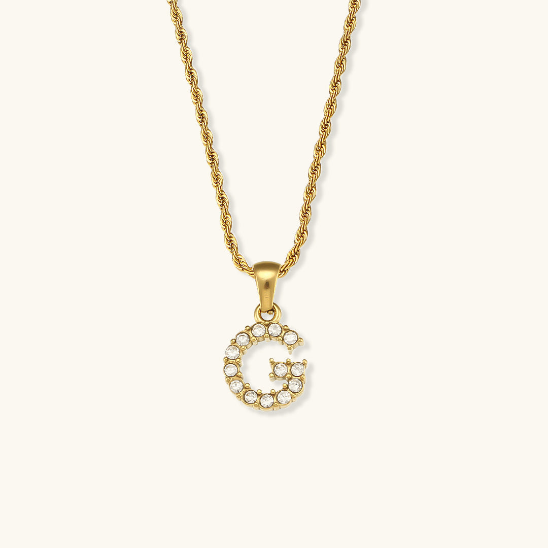Maeve Letter Initiaal Diamanten Ketting