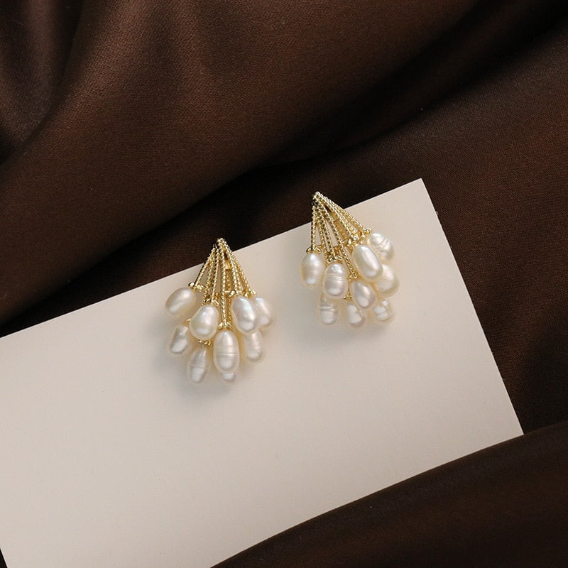 Parel Rain Oorbellen