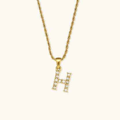 Maeve Letter Initiaal Diamanten Ketting