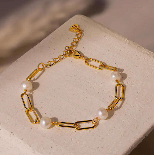 Sophisticated Parel Schakelarmband