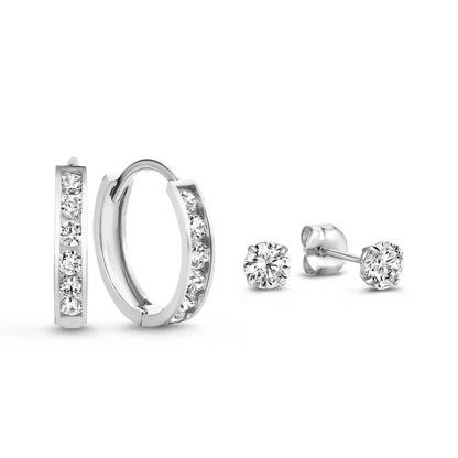 Dara Brillane Steen Oorbellen Set | Goud