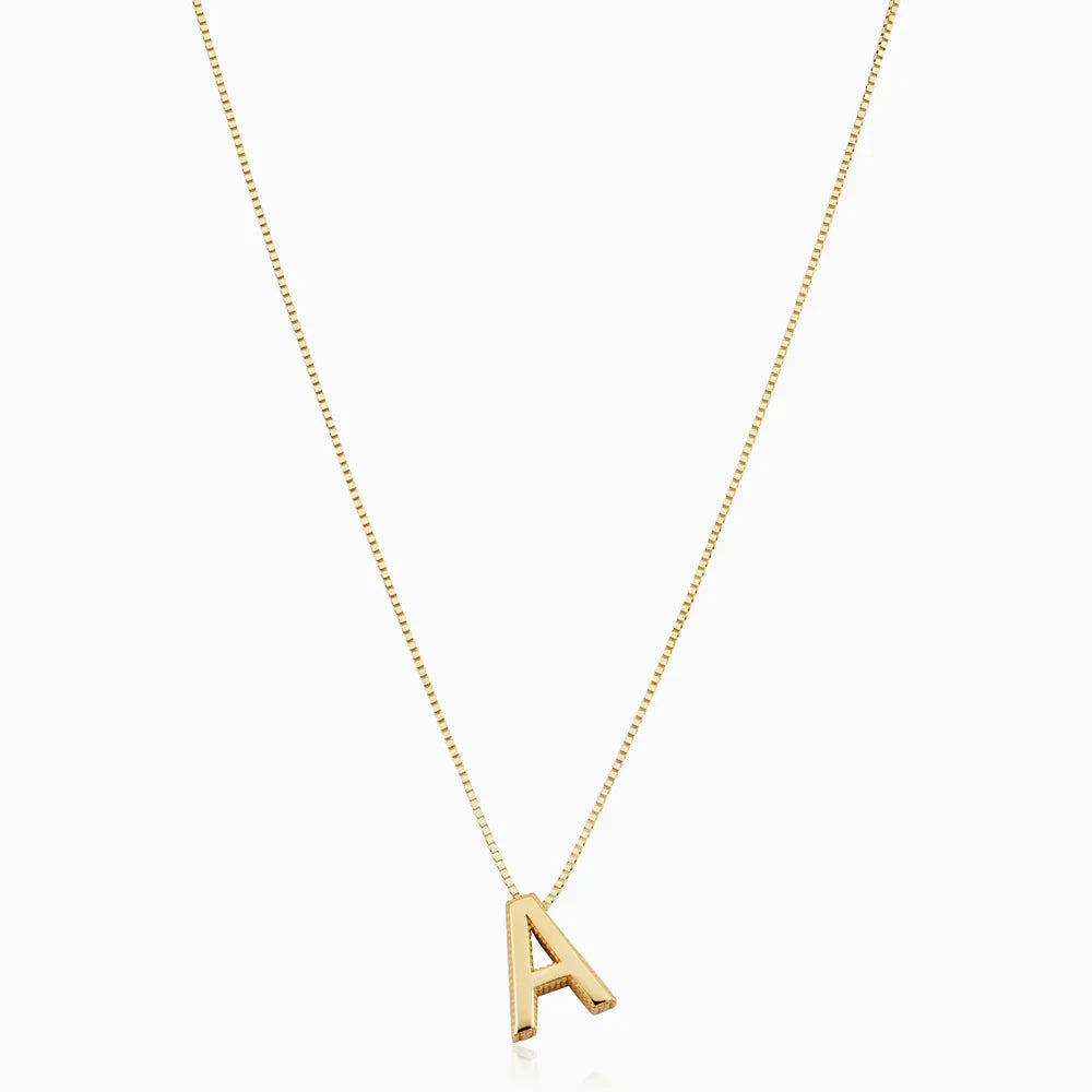 Liefde letter Initiaal Ketting | Goud
