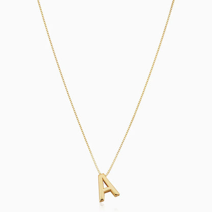 Liefde letter Initiaal Ketting | Goud