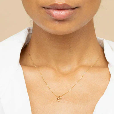 Liefde letter Initiaal Ketting | Goud