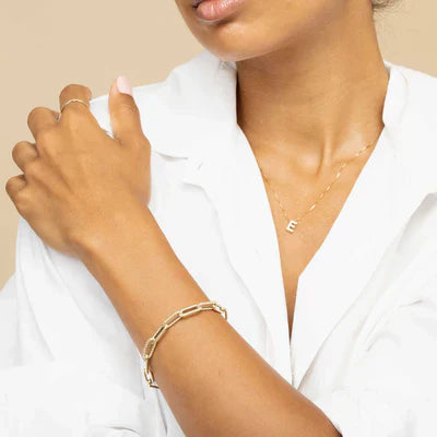 Liefde letter Initiaal Ketting | Goud