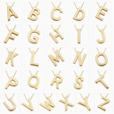 Liefde letter Initiaal Ketting | Goud