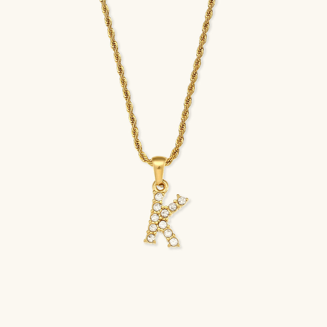 Maeve Letter Initiaal Diamanten Ketting