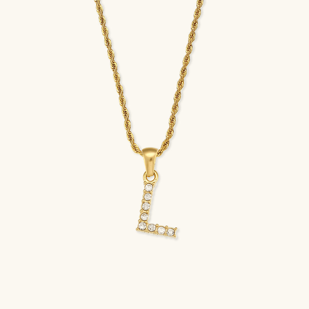Maeve Letter Initiaal Diamanten Ketting