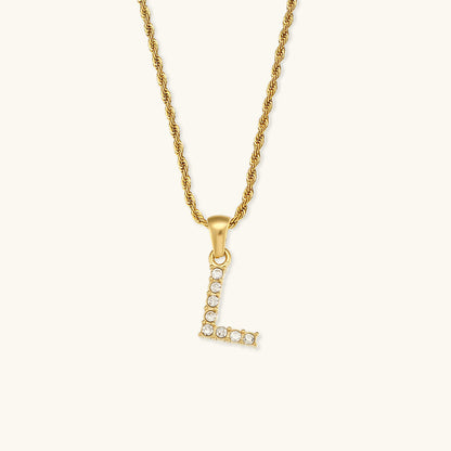 Maeve Letter Initiaal Diamanten Ketting
