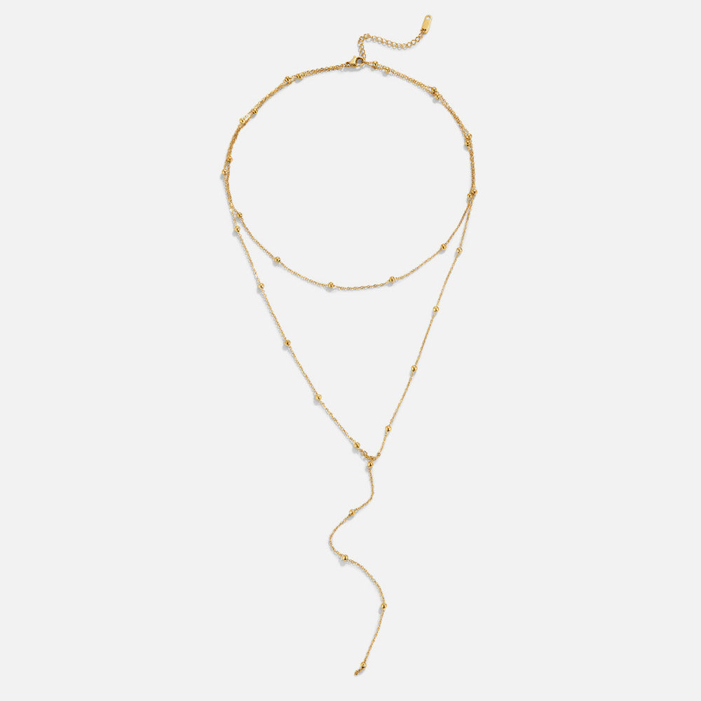 Gelaagde Amara Tassel Ketting