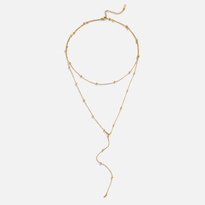 Gelaagde Amara Tassel Ketting