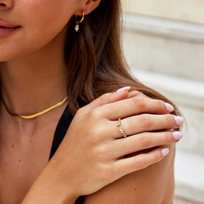 Lily Crystal Gold Wijnring