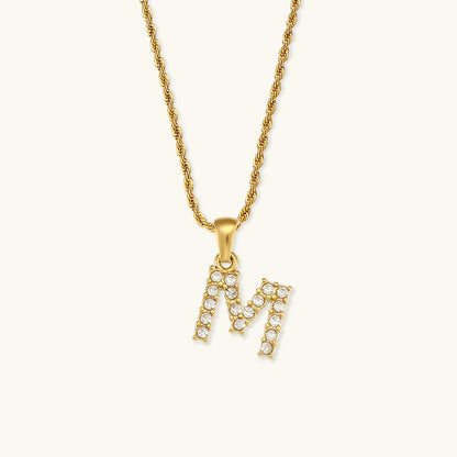 Maeve Letter Initiaal Diamanten Ketting