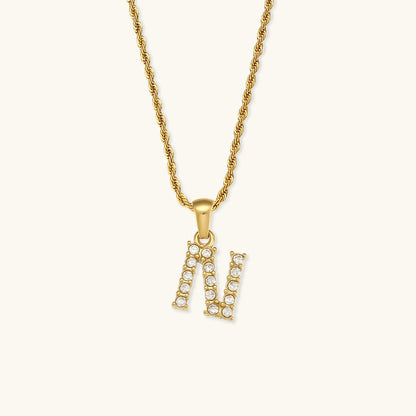 Maeve Letter Initiaal Diamanten Ketting