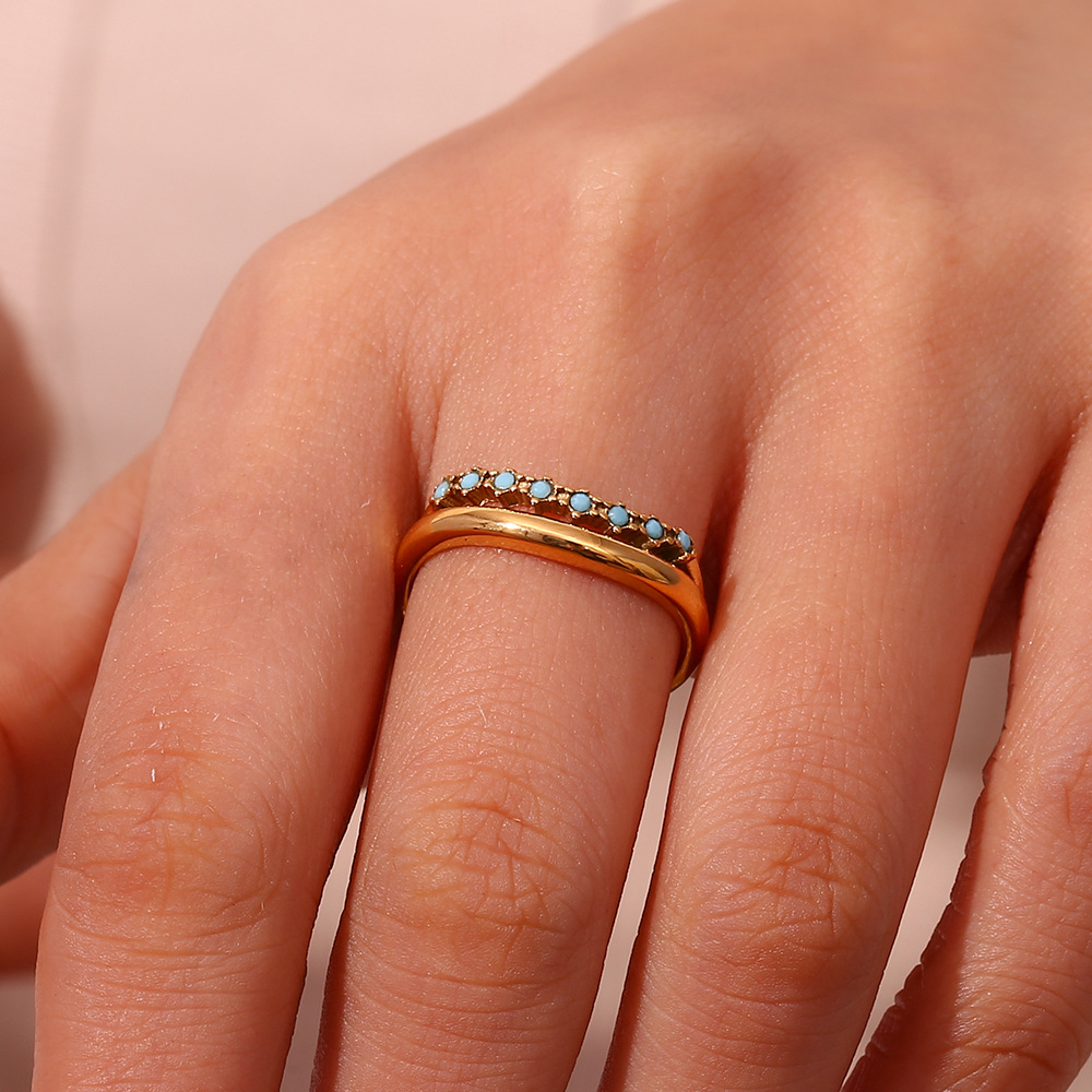 Adeline Diamanten Simulant Gouden Ring