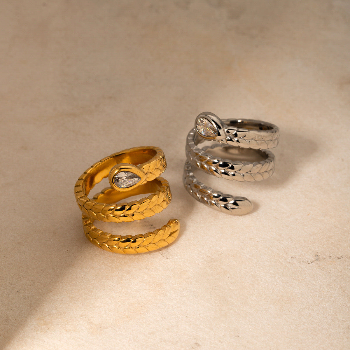 Davina Gouden Serpent Ring
