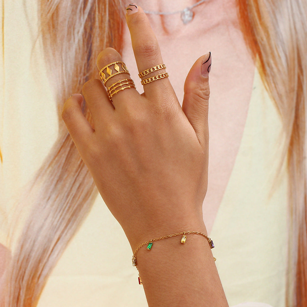 Josephine Edelstenen Armband