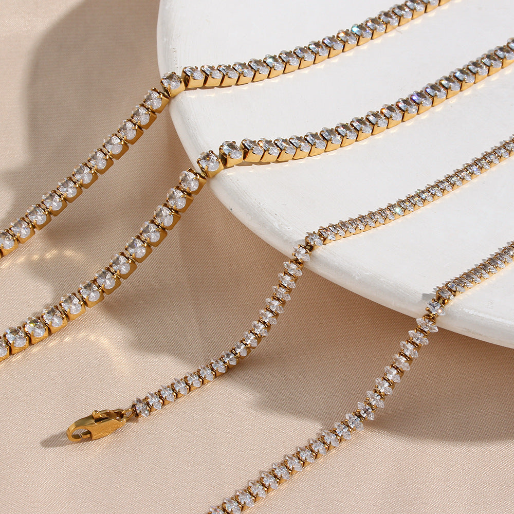 Wisteria Diamanten Tennisketting