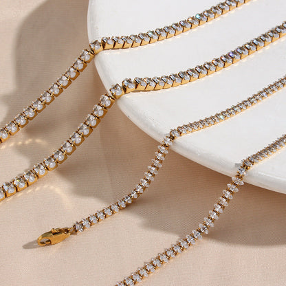 Wisteria Diamanten Tennisketting