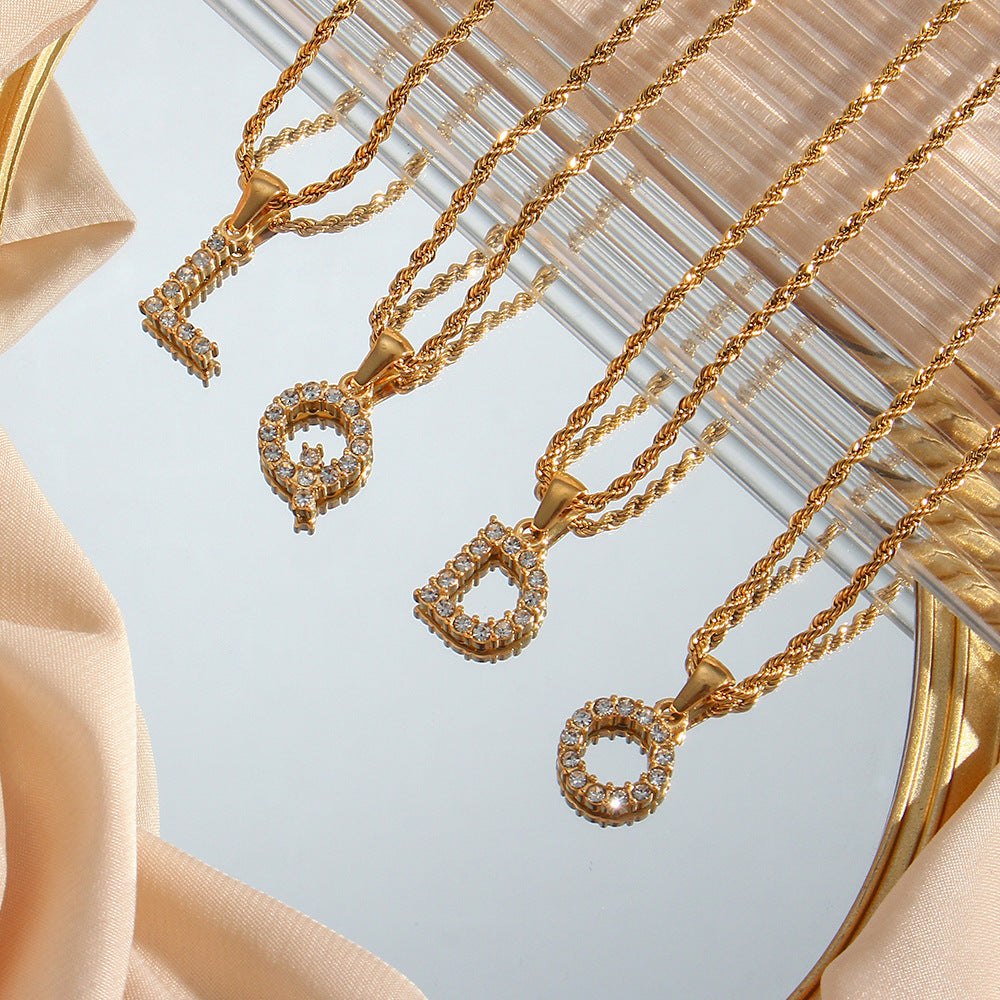Maeve Letter Initiaal Diamanten Ketting