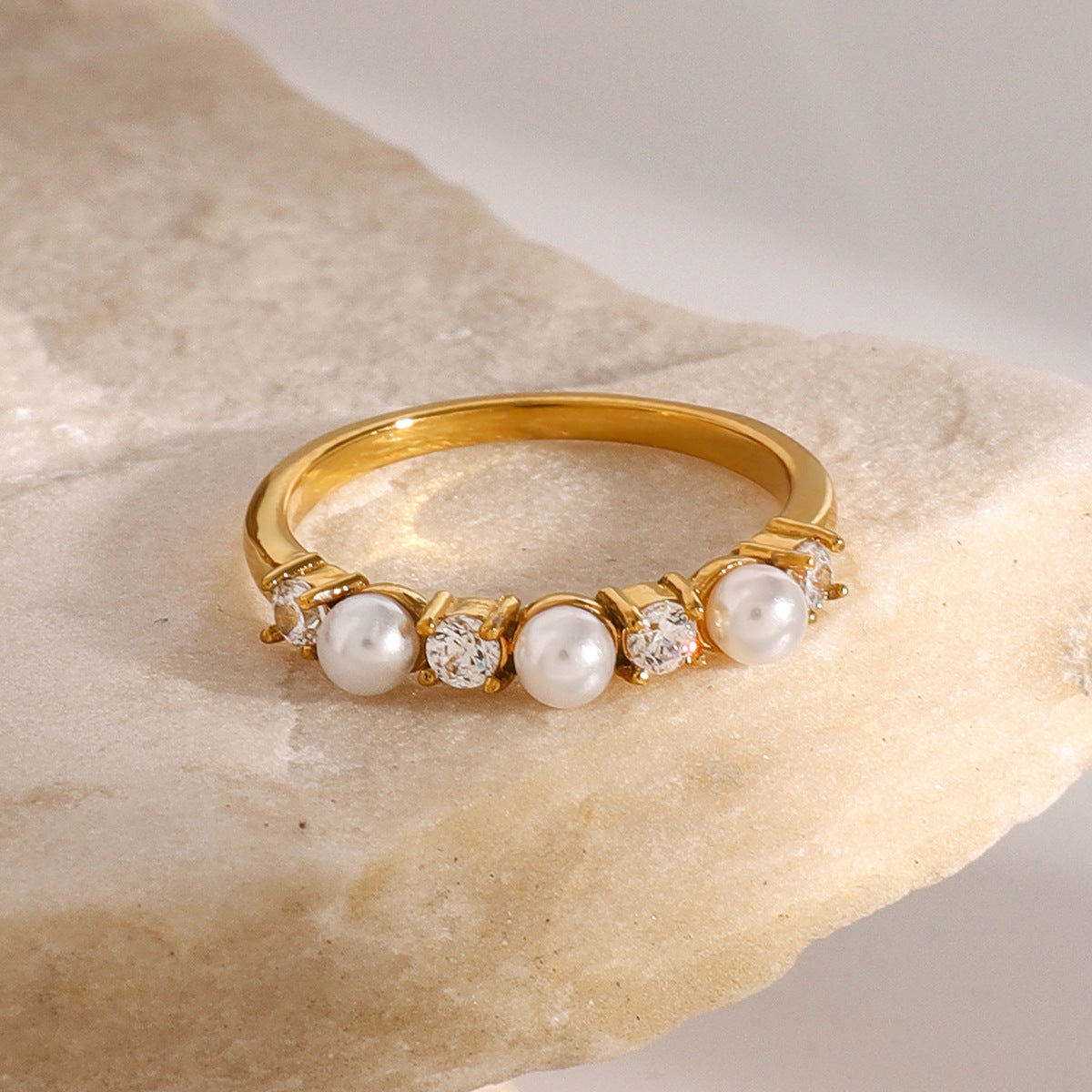 Keisha Diamanten Parel Ring