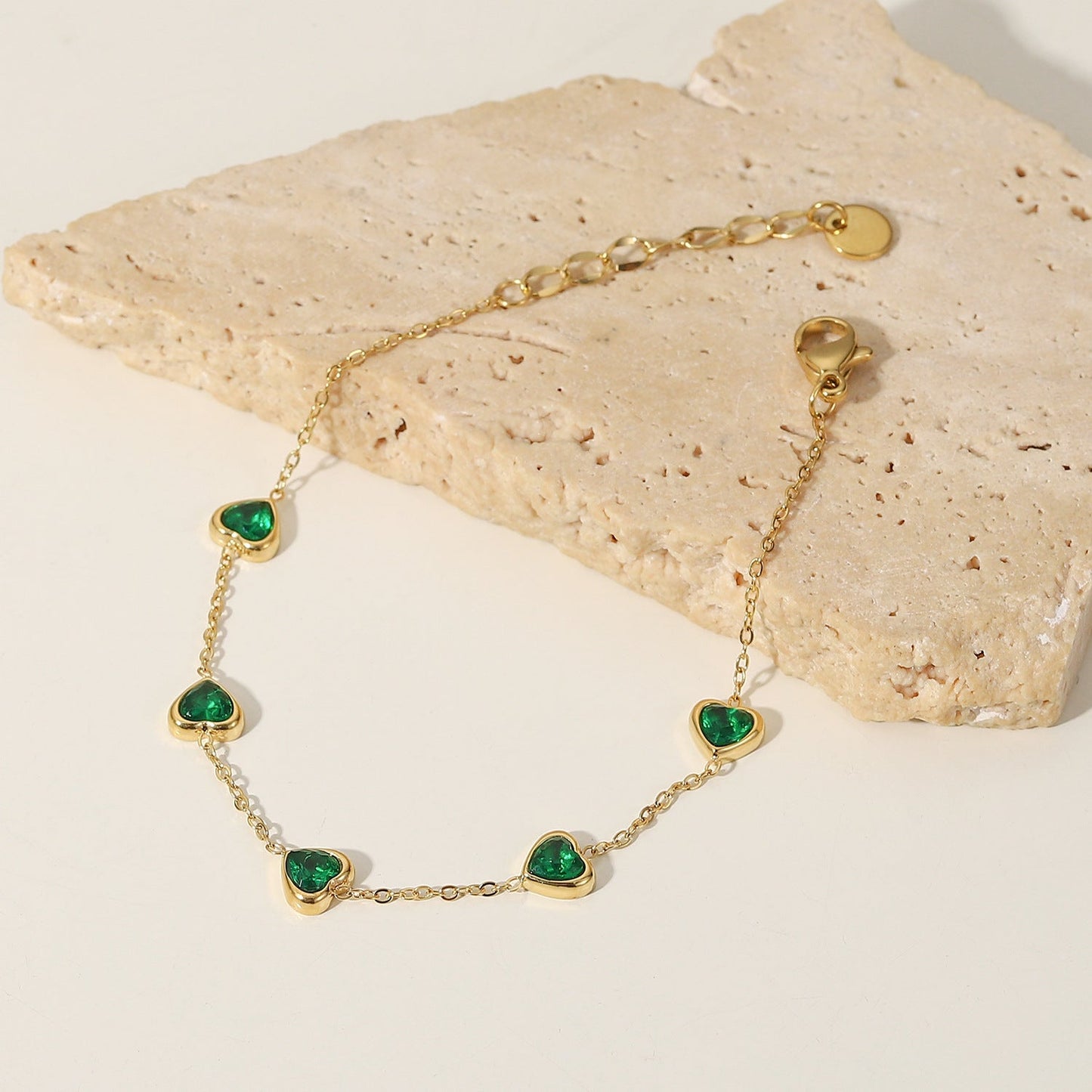 Francia Groene Hart Armband