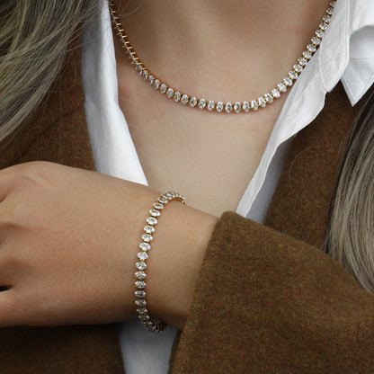Wisteria Diamanten Tennisketting