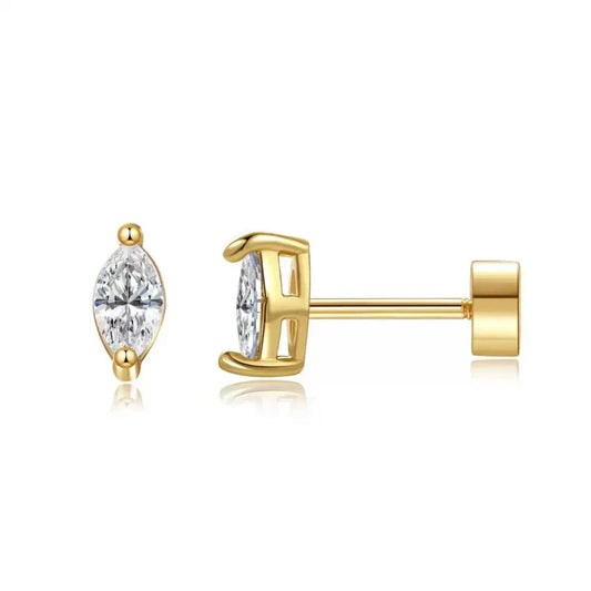 Peer Slijpvorm Studs | Goud