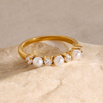 Keisha Diamanten Parel Ring