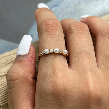 Keisha Diamanten Parel Ring