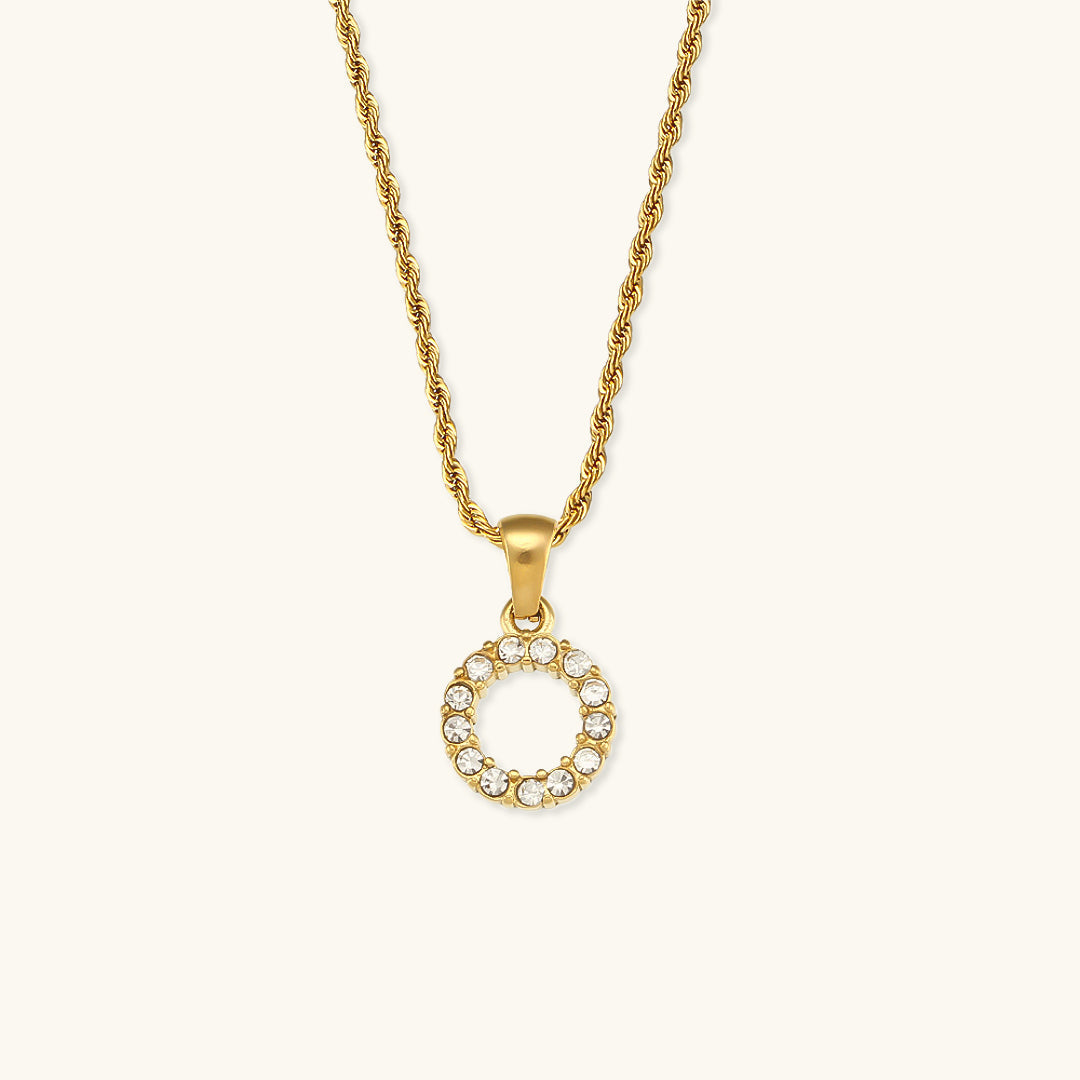 Maeve Letter Initiaal Diamanten Ketting