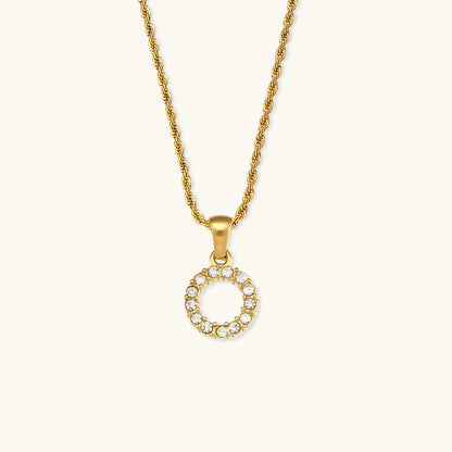 Maeve Letter Initiaal Diamanten Ketting