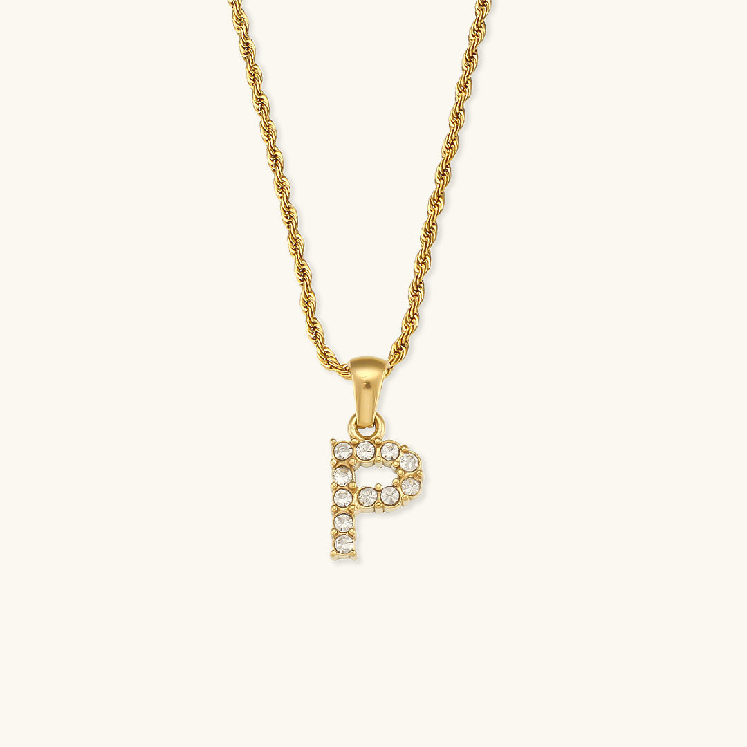 Maeve Letter Initiaal Diamanten Ketting
