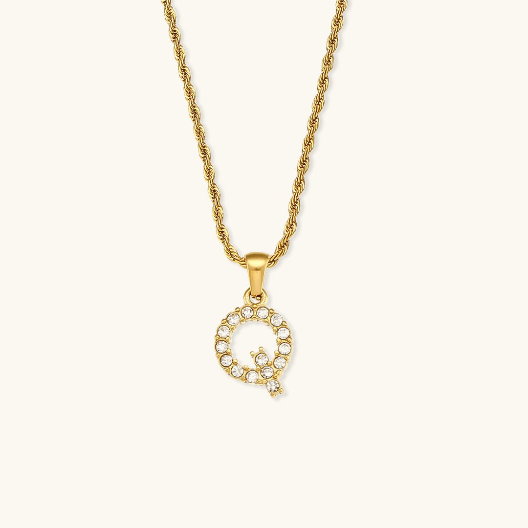 Maeve Letter Initiaal Diamanten Ketting