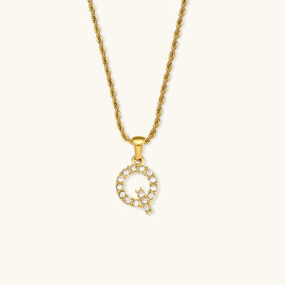 Maeve Letter Initiaal Diamanten Ketting