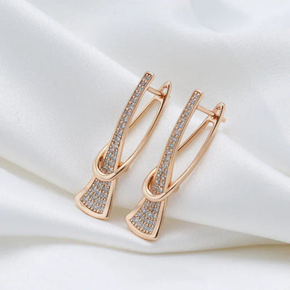 Radiant Layers Kristallen Oorbellen | Goud