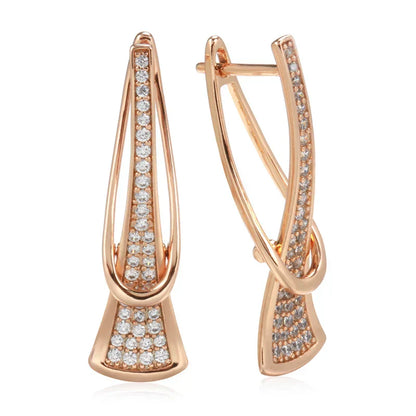 Radiant Layers Kristallen Oorbellen | Goud
