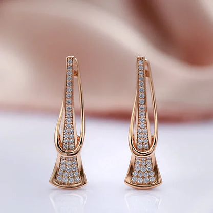 Radiant Layers Kristallen Oorbellen | Goud