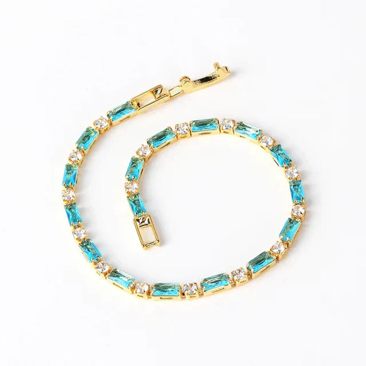 Natuurlijke Turkoois Steen Armband | Goud