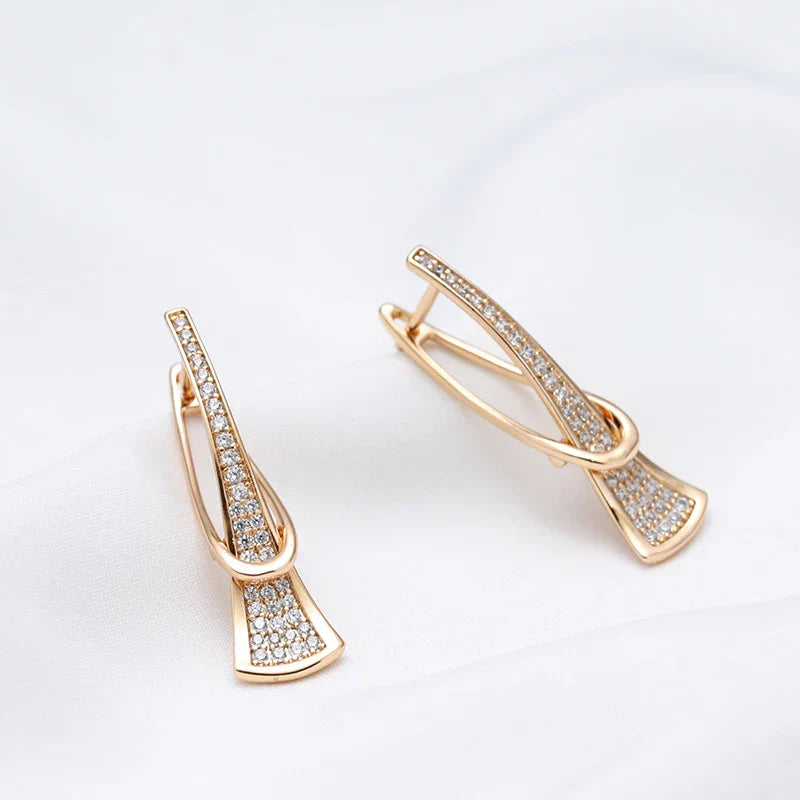 Radiant Layers Kristallen Oorbellen | Goud