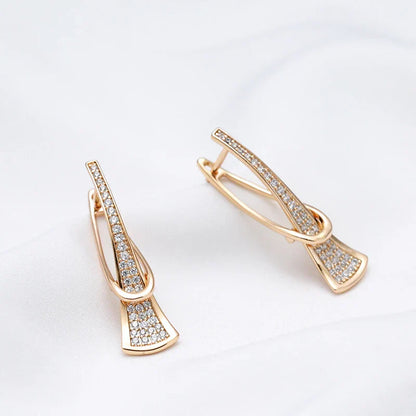 Radiant Layers Kristallen Oorbellen | Goud