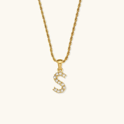 Maeve Letter Initiaal Diamanten Ketting