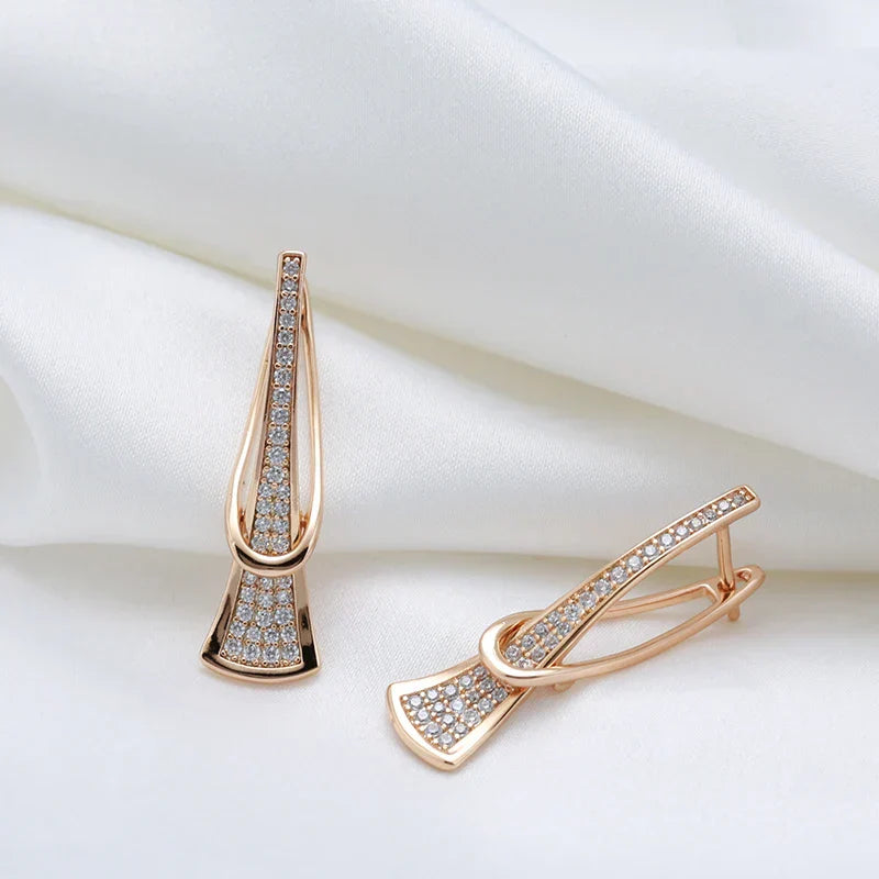 Radiant Layers Kristallen Oorbellen | Goud