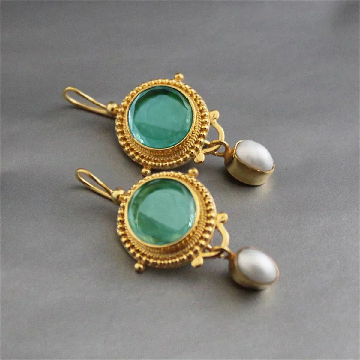 Treasured Turkoois Gem Oorbellen